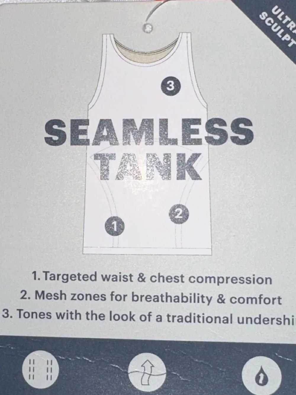 NWT Men's Spanx Ultra Sculpt Seamless White Tank ~ XXL